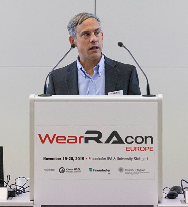 Dr. Thomas Sugar, Arizona State University, Co-Founder of WearRA und WearRAcon